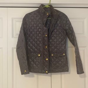 JCrew gray quilted jacket